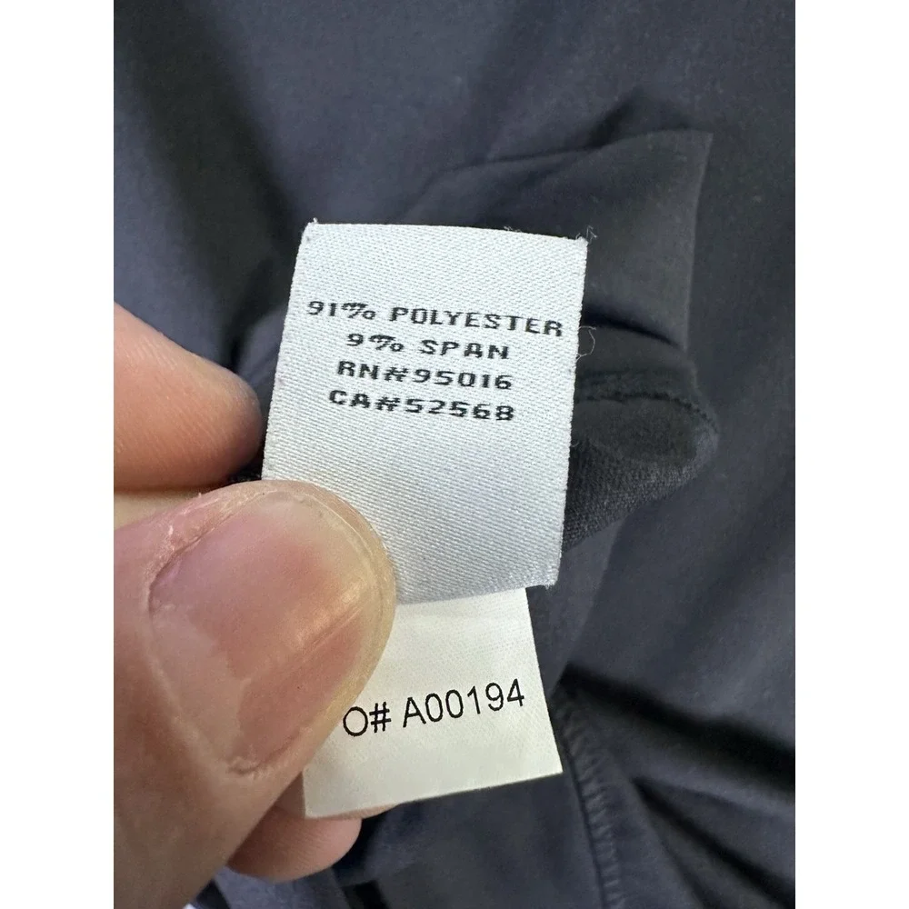 Straight Down Quarter Zip Medium Black Chechessee Creek Club Performance Golf
